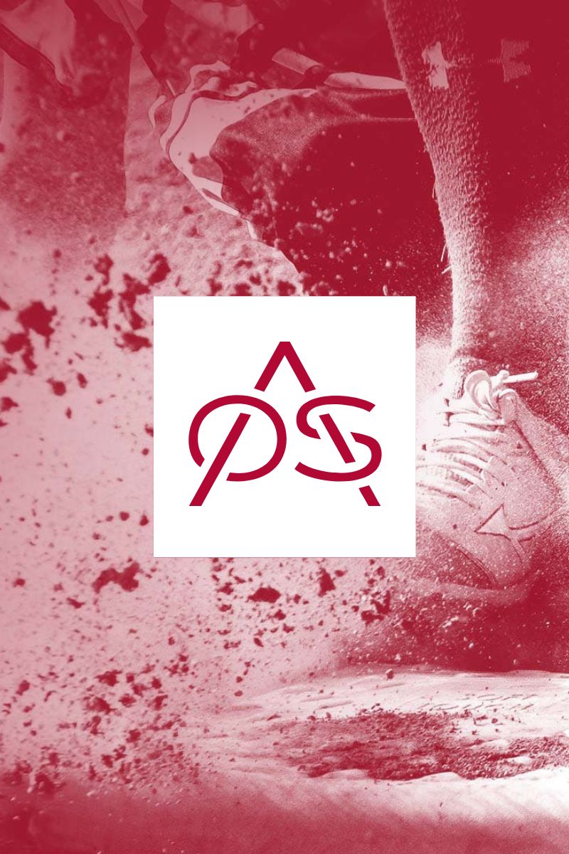 Shoe running through desert sand logo image